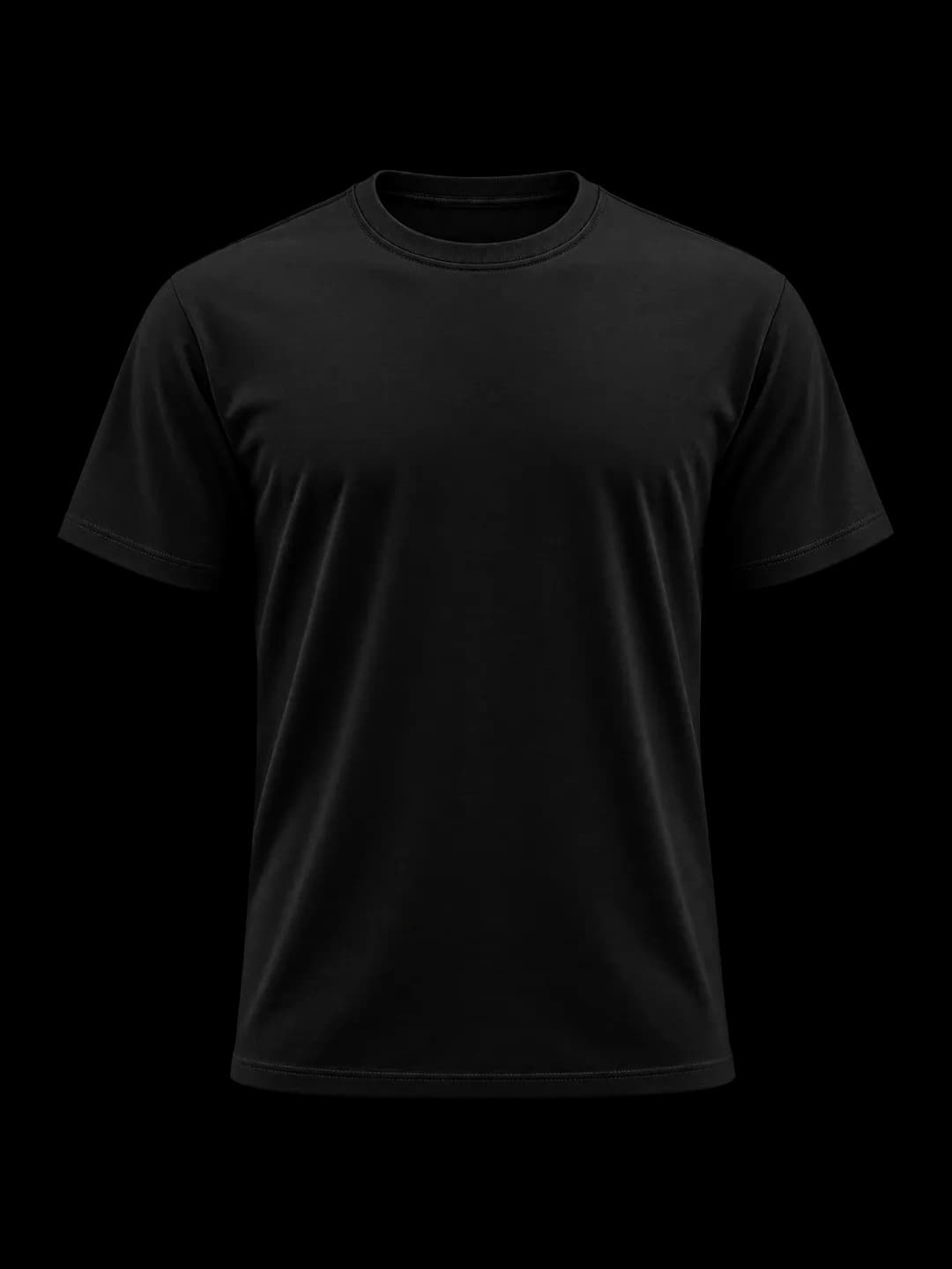 T-shirt d'équipe personnalisé, coloris Noir : vue avant