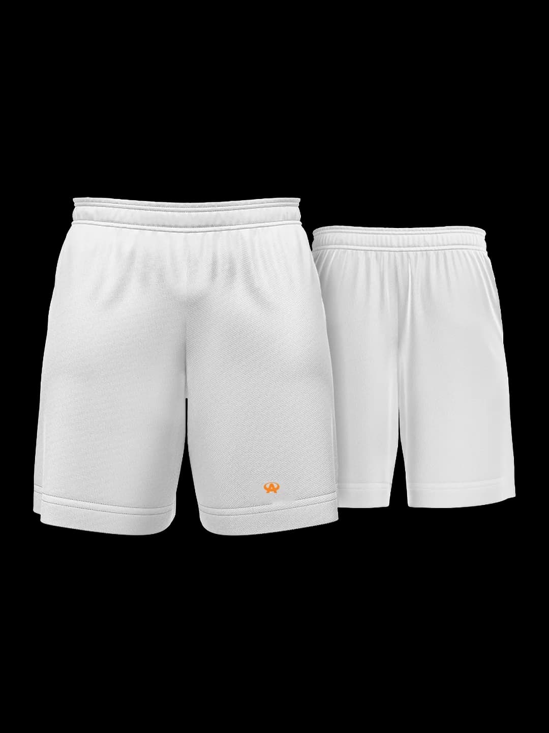 Short Tennis & Padel à poches personnalisé, coloris Blanc : vue avant